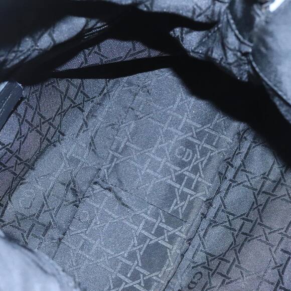 DIOR Maris Pearl Hand Bag Leather Black Silver - Picture 16 of 16